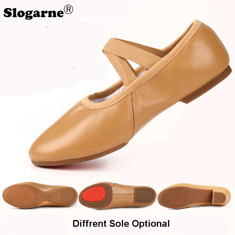 Yoga Dance & Fitness Center Llc - Genuine Leather Soft Ballet Shoes Women