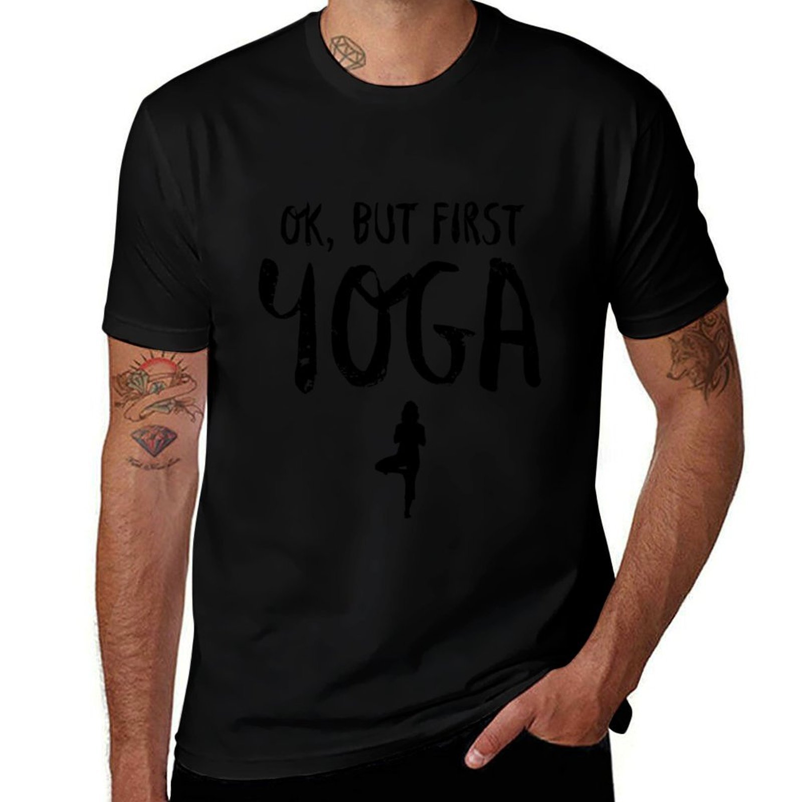 Yoga Fitness Holiday - Ok But First Yoga Funny Fitness