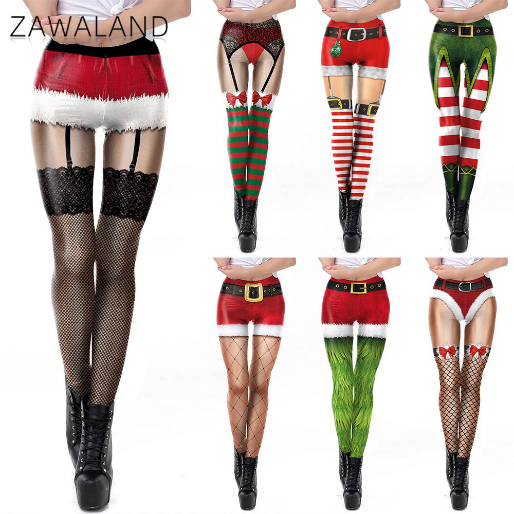 Zawaland Christmas Yoga Leggin - Yoga Fitness Holiday 评论和价格