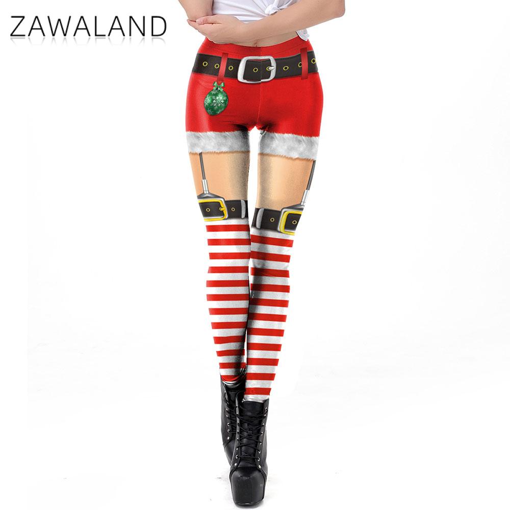 Zawaland Christmas Yoga Leggin - Yoga Fitness Holiday 评论和价格