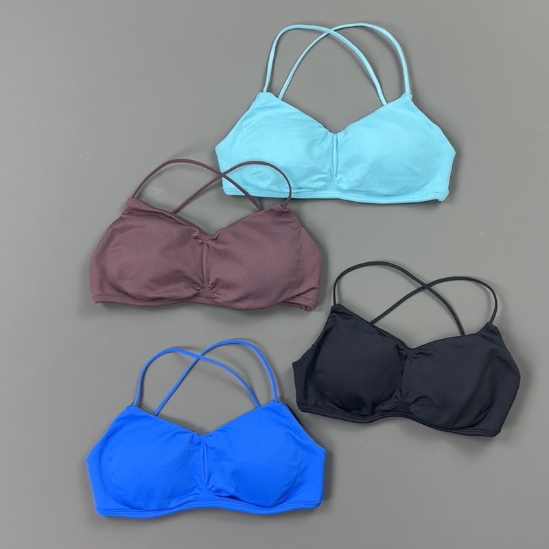 HISTELLO Front Ruched Cross Ba - Yoga Fitness Body 评论和价格