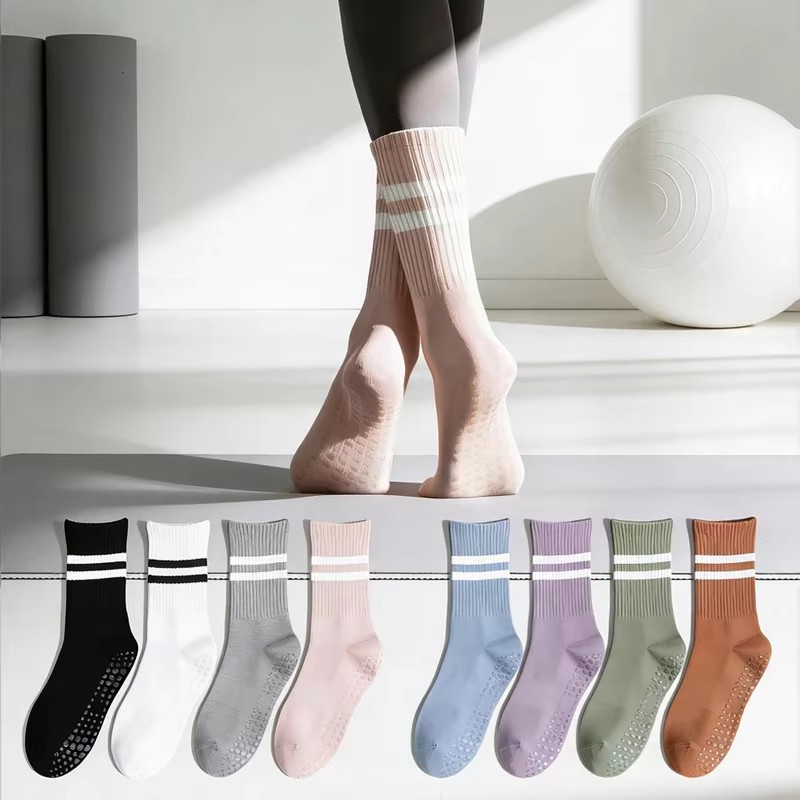1/2/3Pair Sports Socks Cotton  - Yoga Fitness Youtube 评论和价格