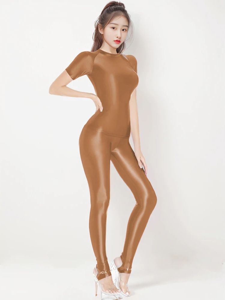 M-XL Glossy Shiny Elastic Shor - Yoga Fitness Fit Club 评论和价格