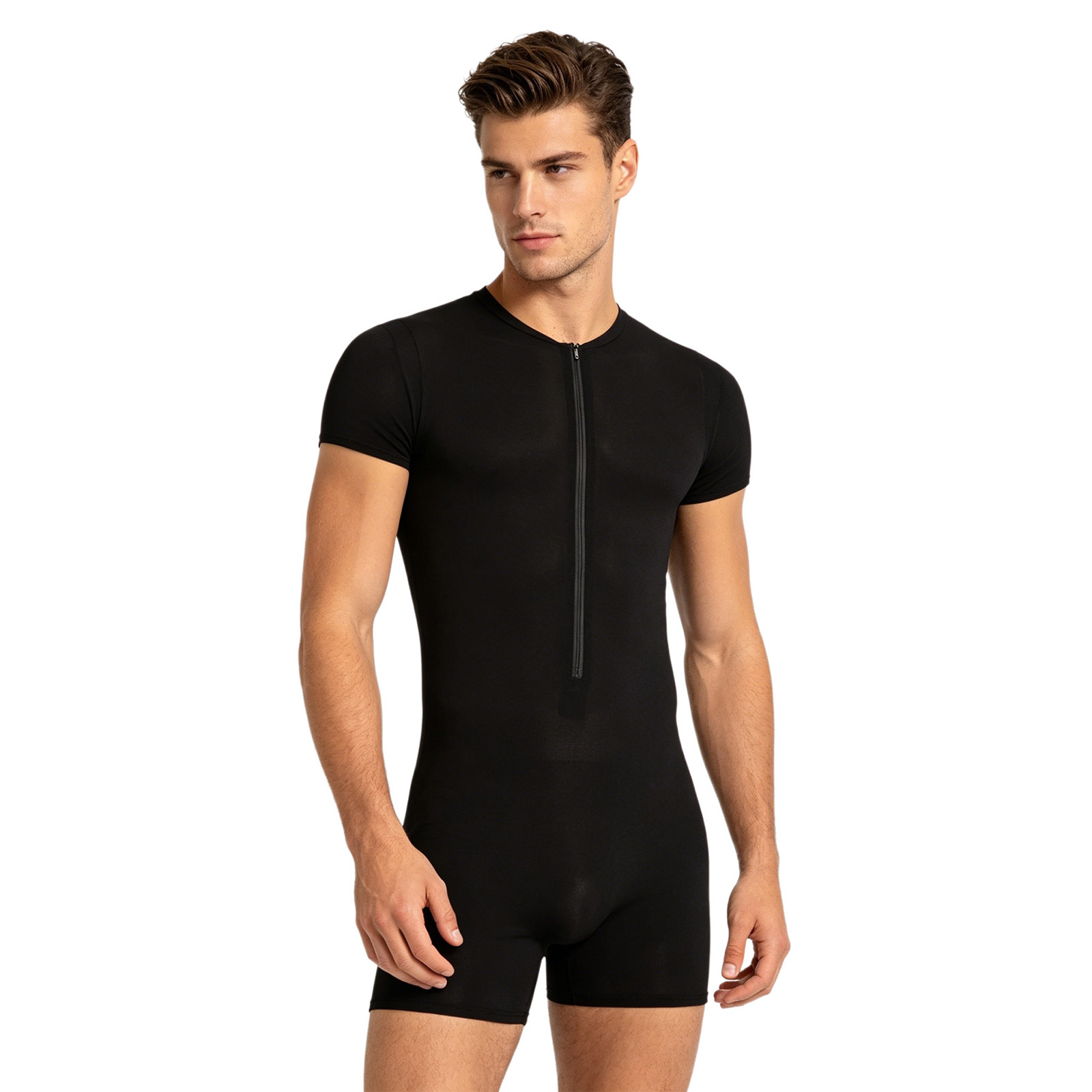 Mens Silky Stretchy Rompers Sh - Yoga Fitness Fit Club 评论和价格