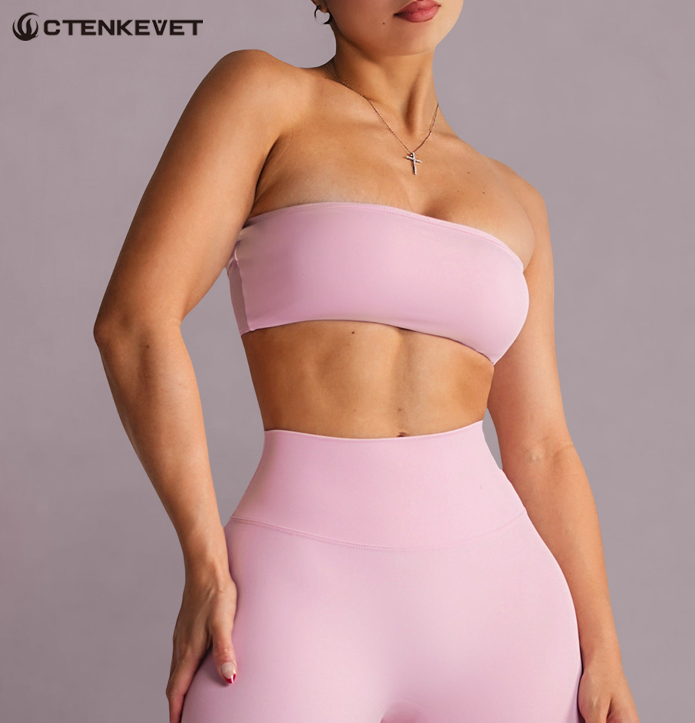 Strapless Sports Bra Gym Crop  - Yoga Fitness Youtube 评论和价格