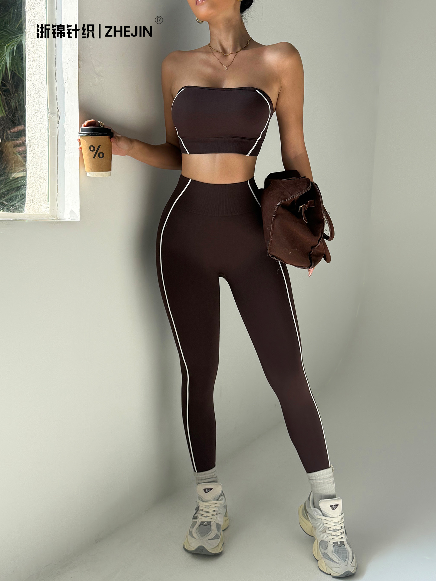Seamless Yoga Set Women 2 Piec - Yoga Fitness Fit Club 评论和价格