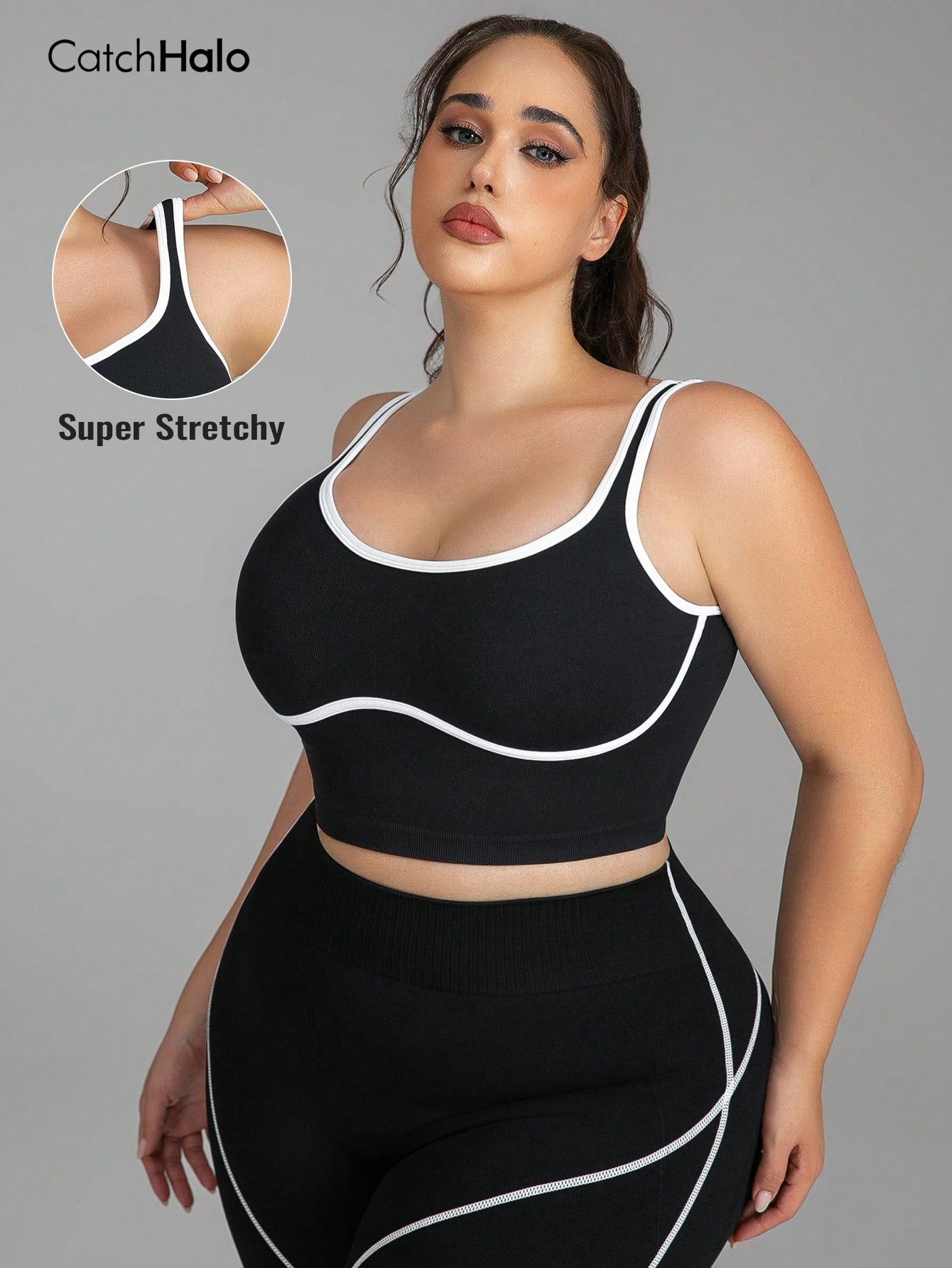 Women Plus Size Seamless Brale - Yoga Fitness Body 评论和价格
