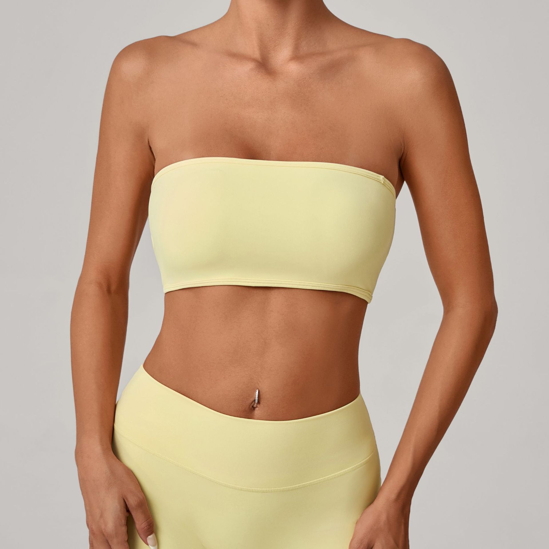 Women Strapless Sports Bra Gym - Yoga Fitness Youtube 评论和价格