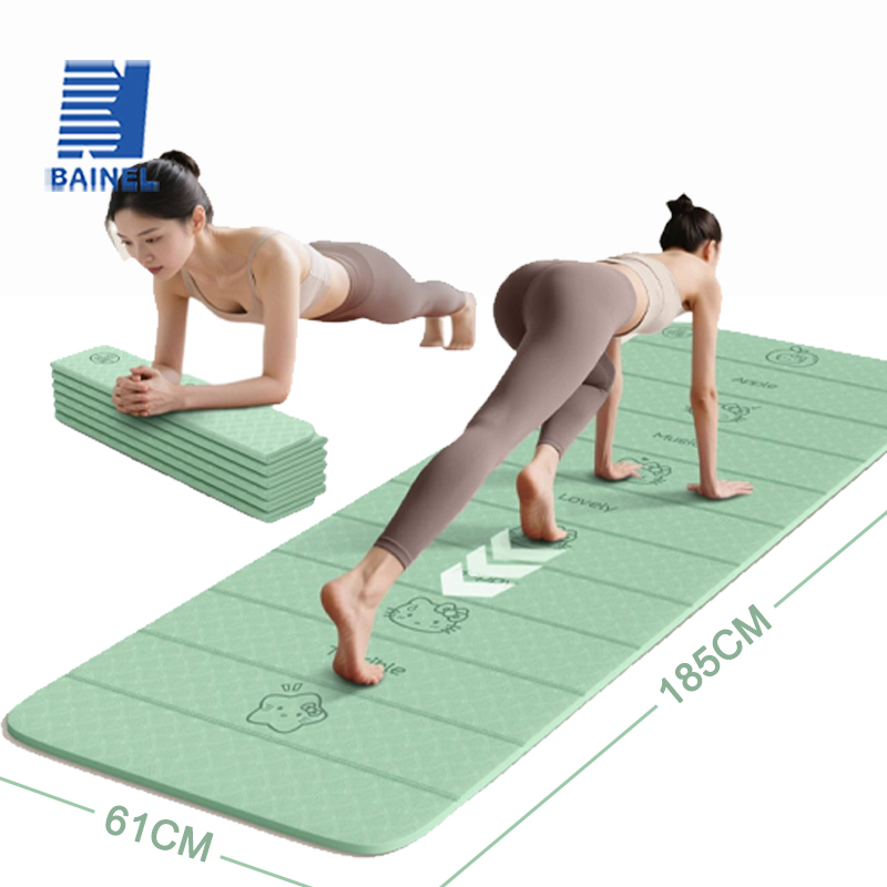 TPE Folding Yoga Mat Fitness D - Yoga Fitness Holiday 评论和价格