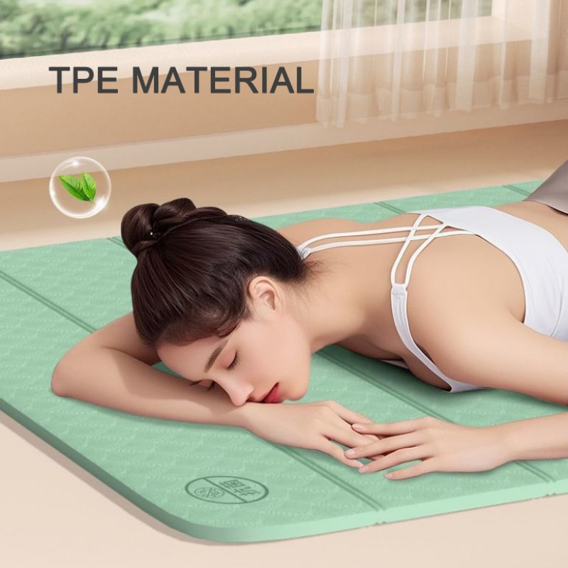 TPE Folding Yoga Mat Fitness D - Yoga Fitness Holiday 评论和价格