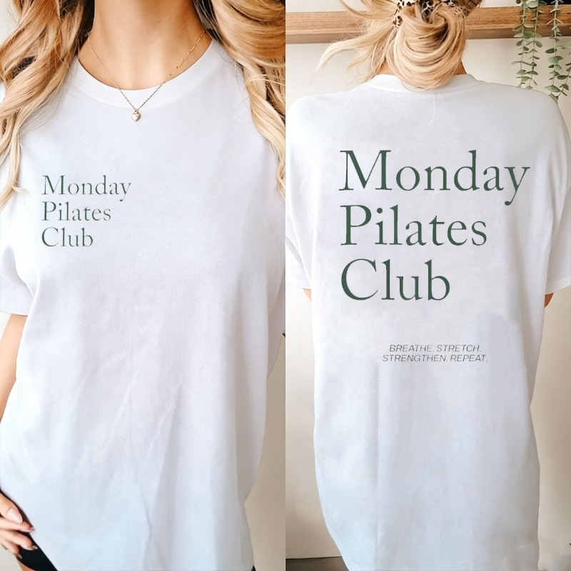 Shirt for Pilates Monday Pilat - Yoga Fitness Fit Club 评论和价格