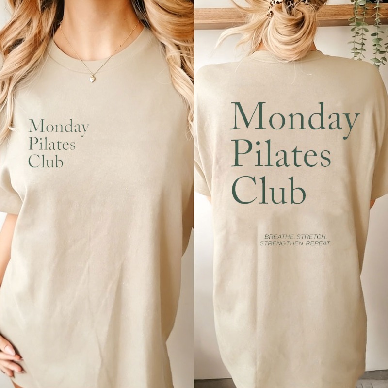 Shirt for Pilates Monday Pilat - Yoga Fitness Fit Club 评论和价格