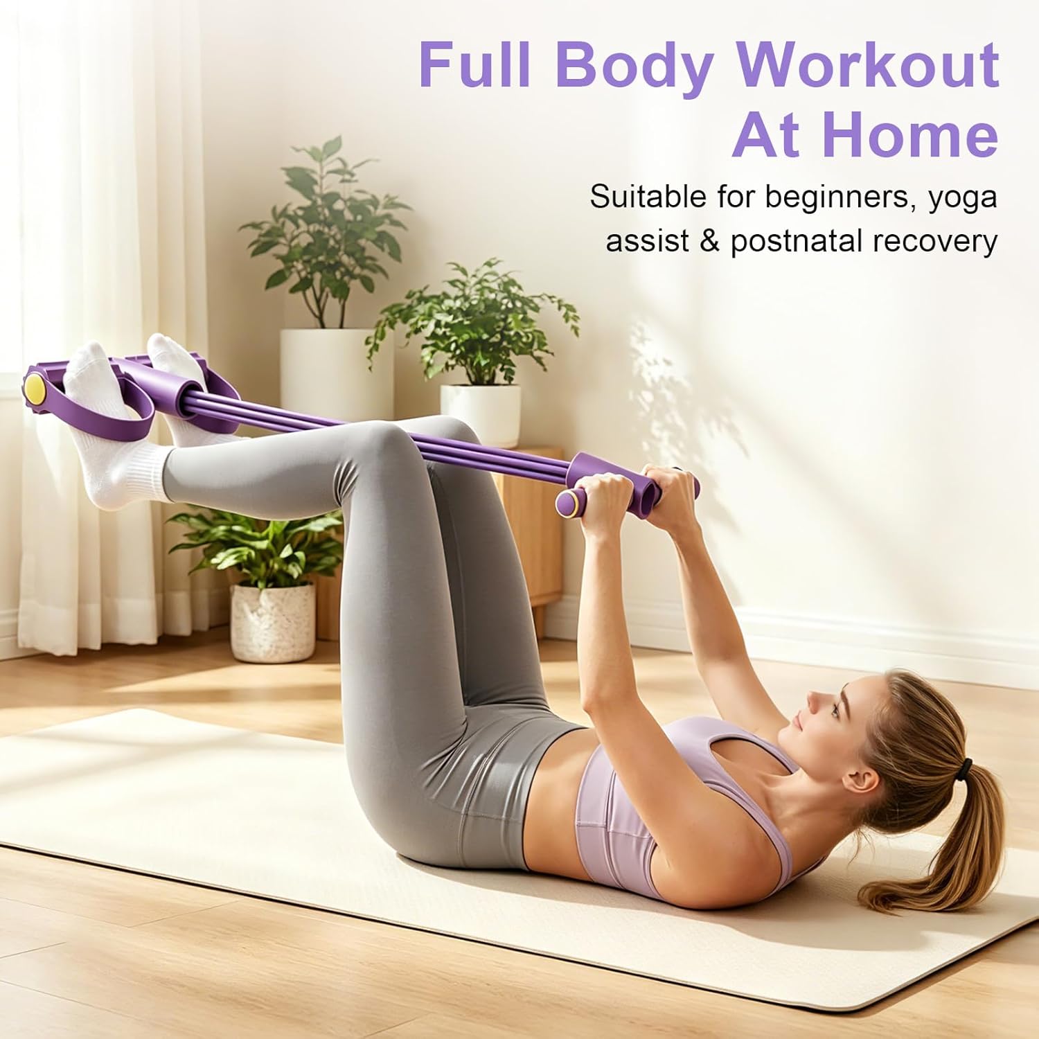 4-Tube Resistance Band Multi F - Yoga Fitness Youtube 评论和价格