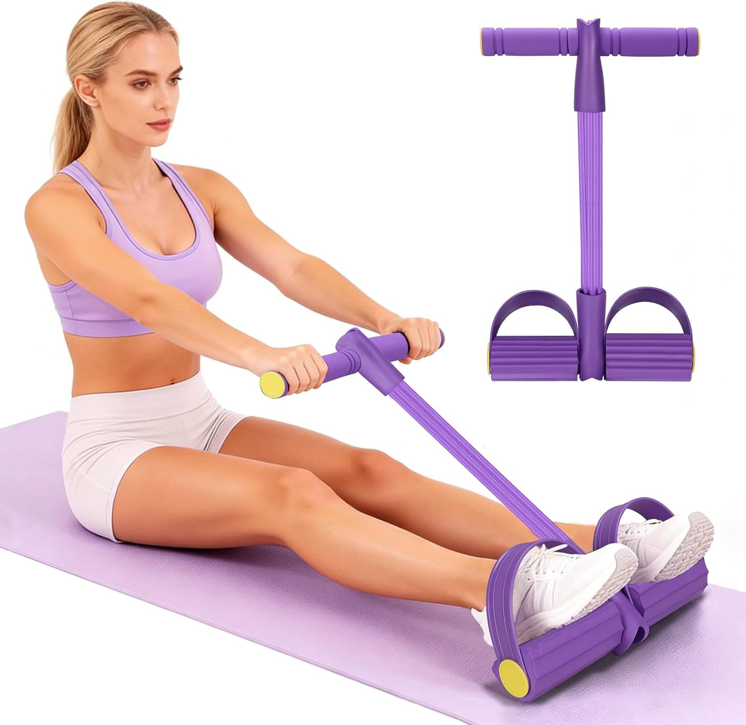 4-Tube Resistance Band Multi F - Yoga Fitness Youtube 评论和价格